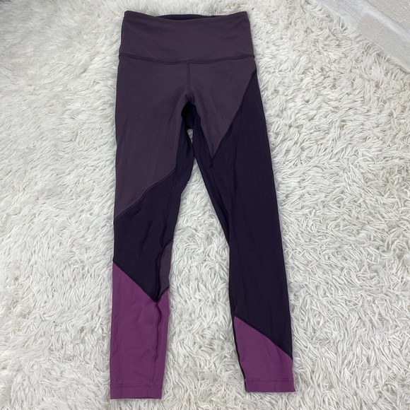 lululemon athletica Pants - Lululemon Wunder Under Hi-Rise 7/8 Tight (Special Edition) 25" Black Currant